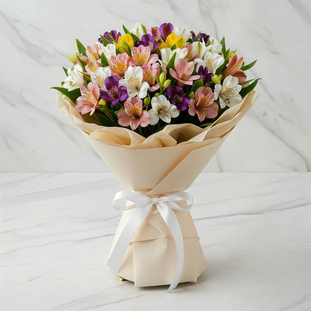 Букет цветов из: Альстромерии в Софрино