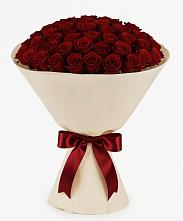 Букет 101 Бордовая роза Блэк Бакарра в Софрино