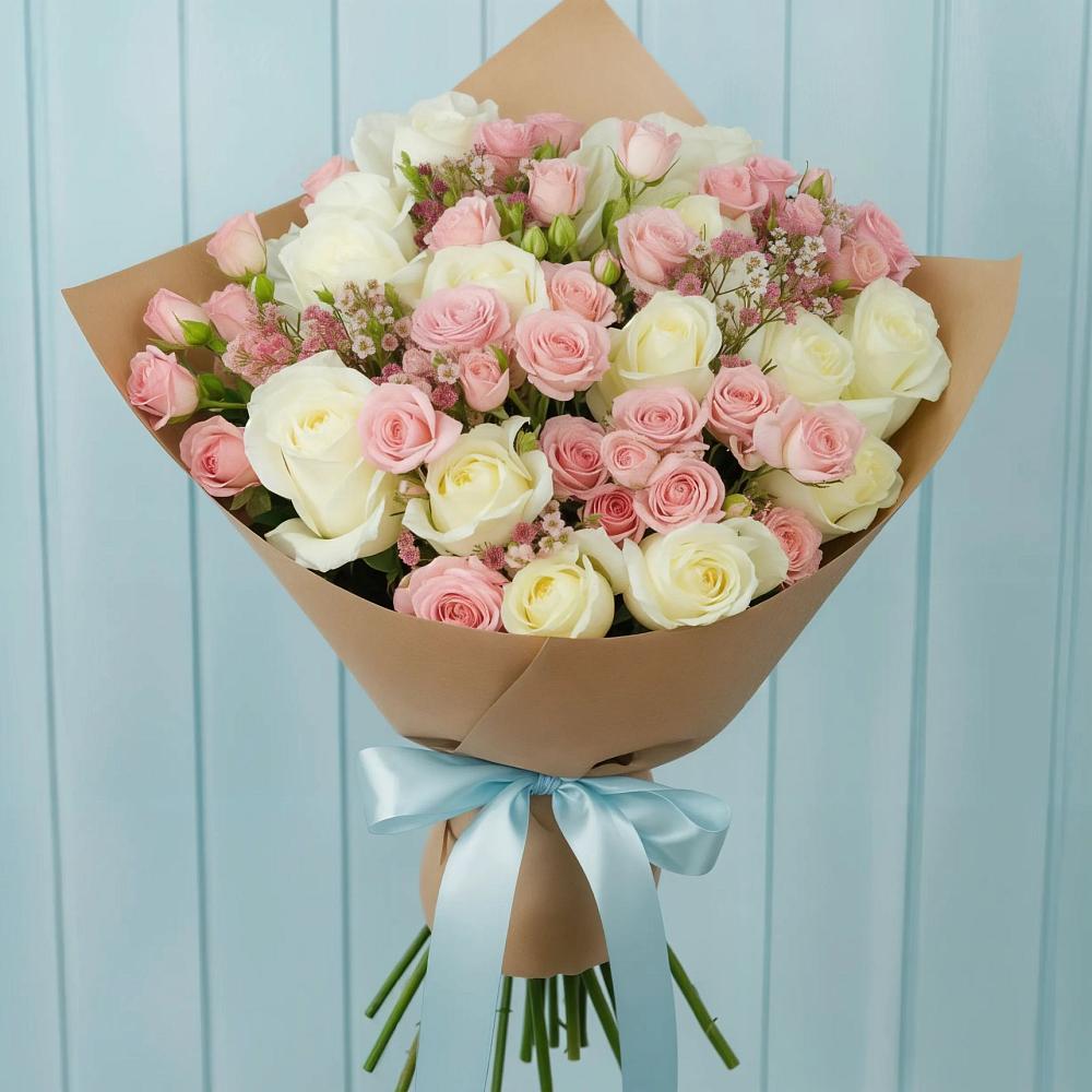 Букет цветов из: Розы в Софрино