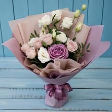 Букет цветов из:  Розы и Лизиантусы #REPLACE_PRED# Софрино