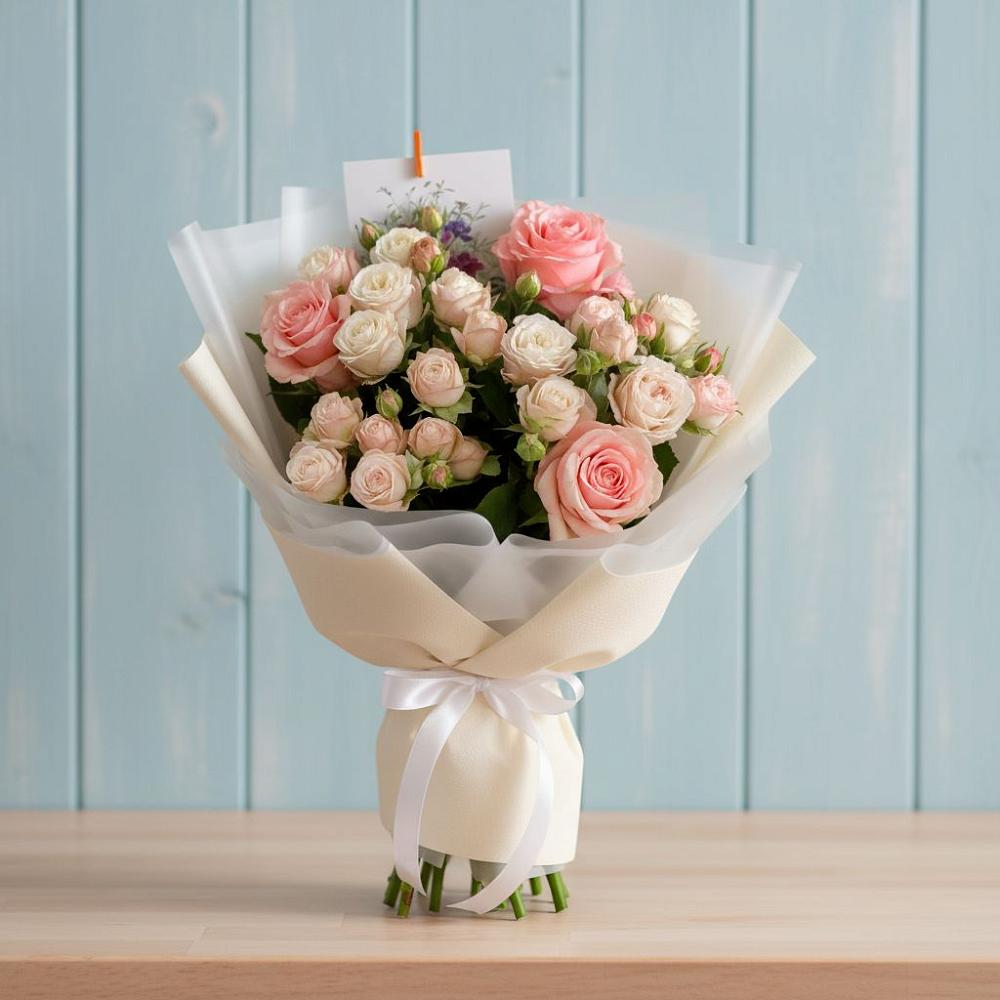 Букет цветов из: Розы в Софрино