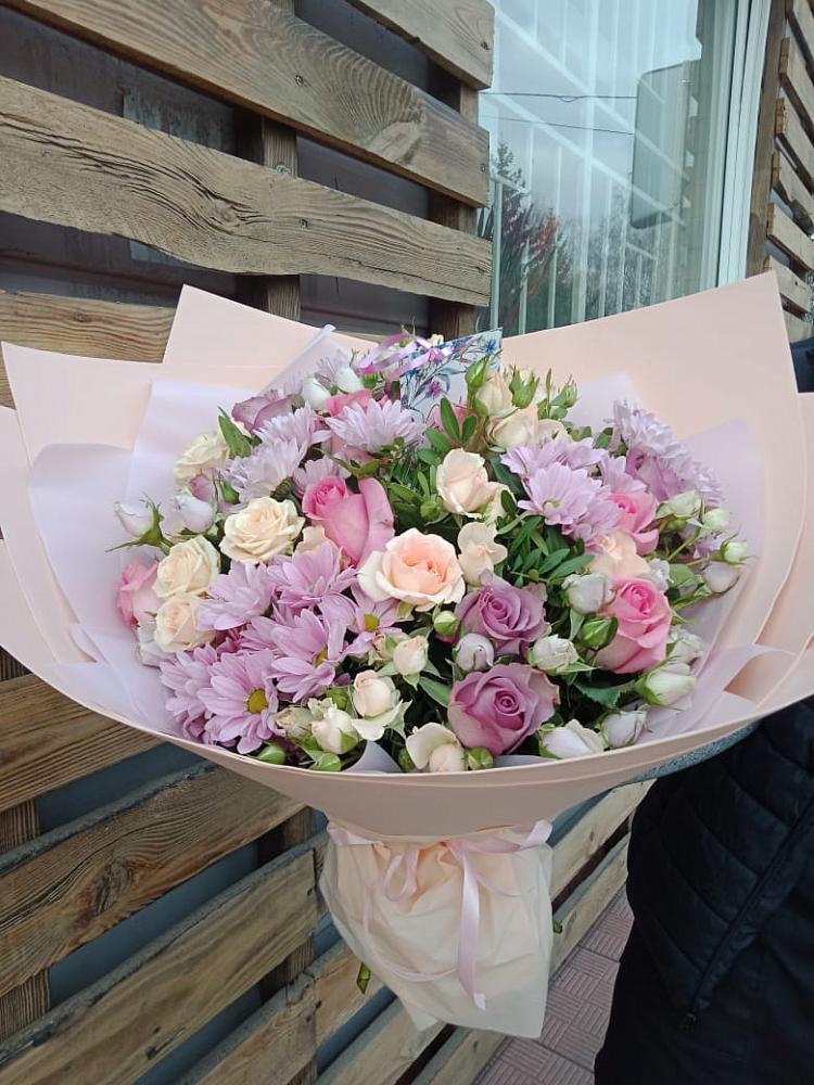 Букет цветов из: Розы и Хризантемы в Софрино