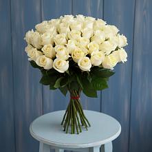 Букет 51 Белая роза Эдлесс Лав в Софрино