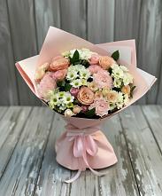 Букет цветов из:  Гвоздики, Розы и Хризантемы в Софрино