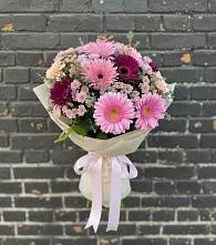 Букет цветов из:  Герберы и Хризантемы #REPLACE_PRED# Софрино