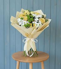 Букет цветов из:  Хризантемы и Розы #REPLACE_PRED# Софрино