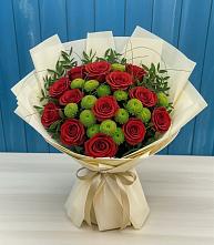 Букет цветов из:  Розы и Хризантемы в Софрино