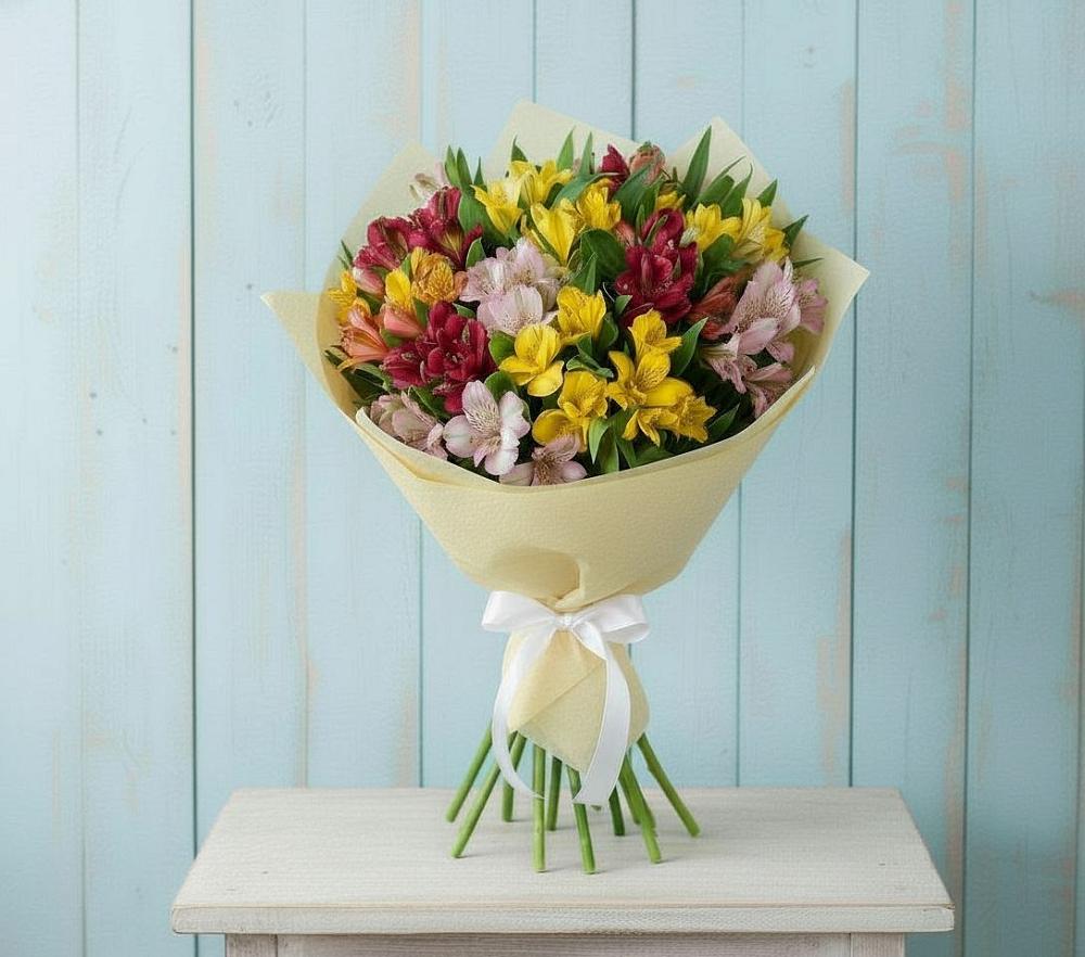 Букет цветов из: Альстромерии в Софрино