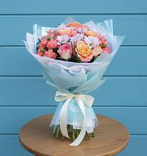 Букет цветов из:  Хризантемы и Розы в Софрино