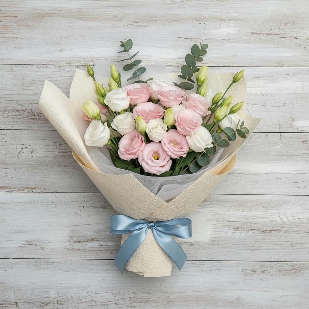 Букет цветов из: Лизиантусы в Софрино